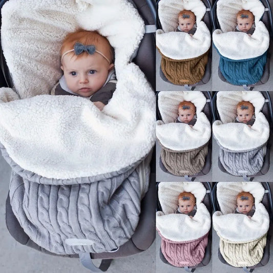 Newborn Baby Winter Stroller Wrap Blanket
